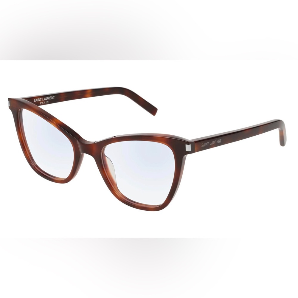 NEW Authentic Saint Laurent Cat Eye Tortoise Eye Glasses SL 219 002